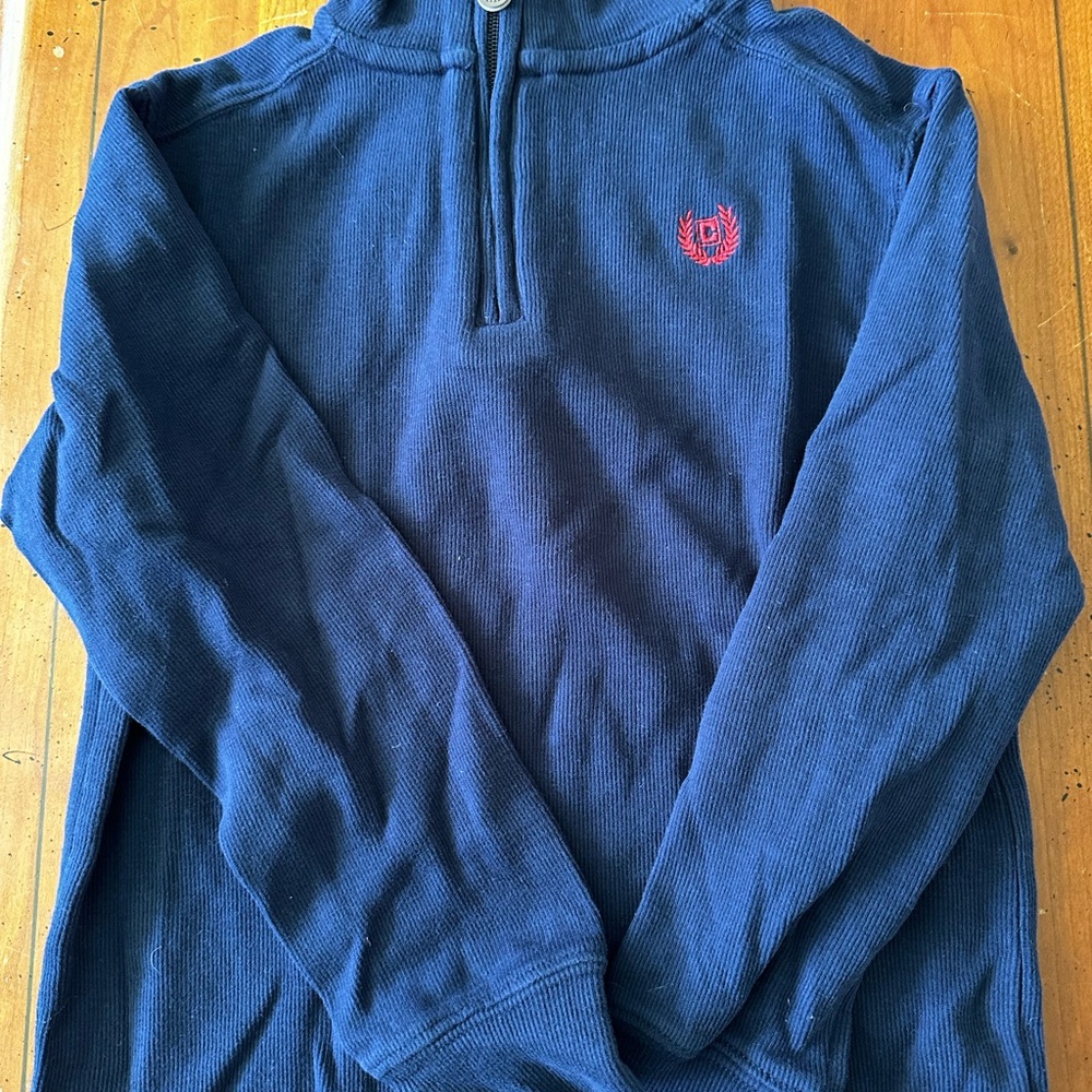 Chaps Boys S (8) Dark Blue Zip-Up Sweater Jersey
